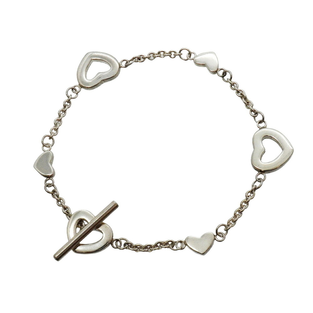 TIFFANY & CO. Silver Heart Charm Bracelet